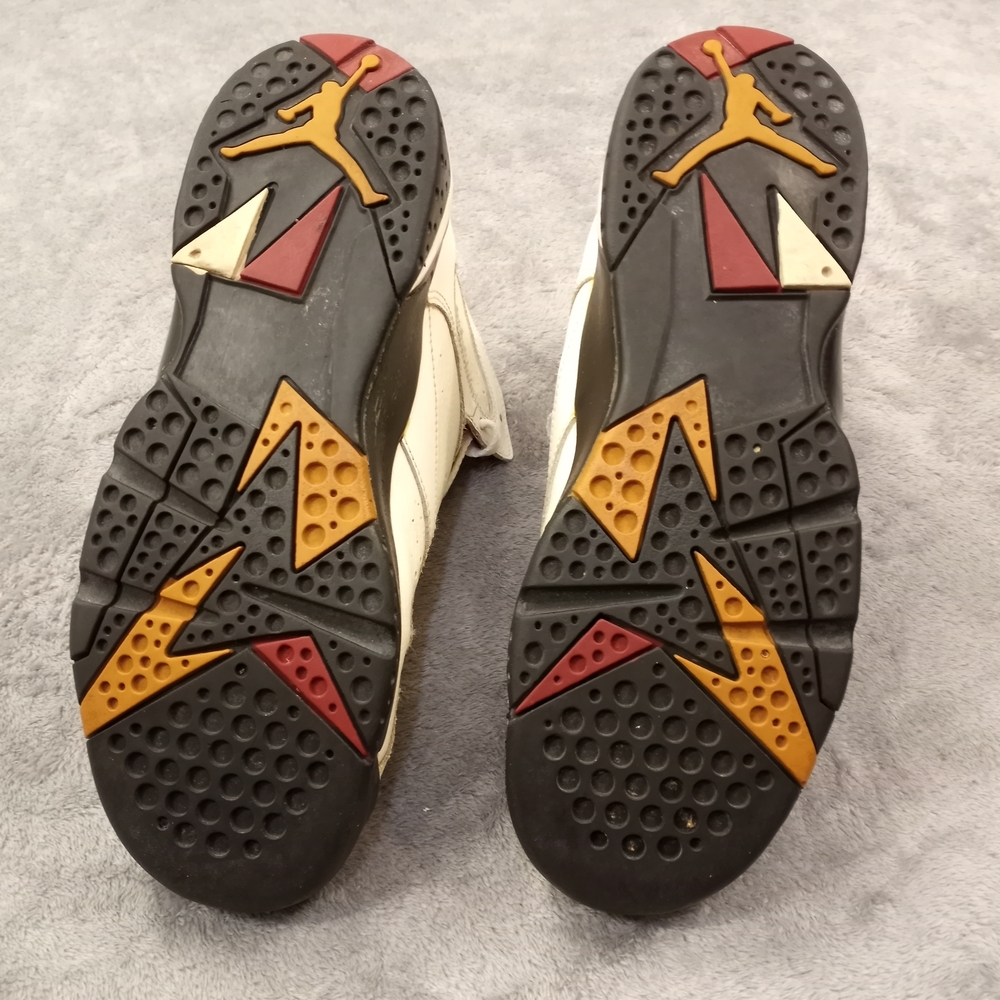 Jordan Men's White and Red Sneakers Size 6Y - Picture 6 of 10